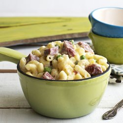 Leftover Corned Beef Mac and Cheese