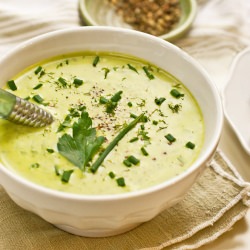 Cream of Green Herb Potato Soup