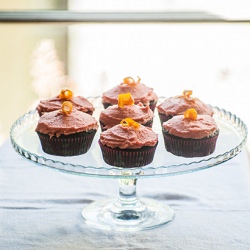 Chocolate, Blood Orange Cupcakes