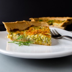 Simple Quiche with Leek
