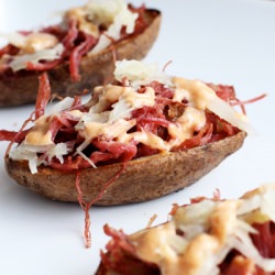 Reuben Style Potato Skins