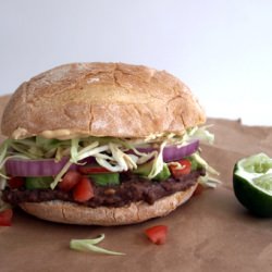 Avocado and Black Bean Tortas