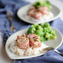 Bacon Mushroom Chicken Medallions