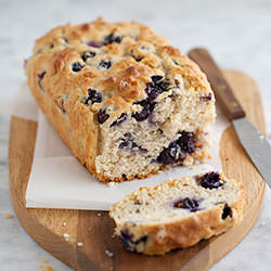 Blueberry Oatmeal Quickbread