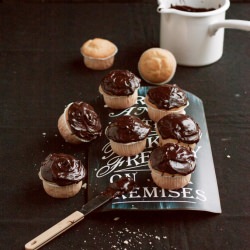 Lemon Chocolate Fudge Cupcakes