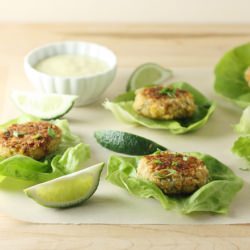 Classic Crab Cakes with Lime Mayo