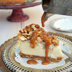 Apple Caramel Pecan Cheesecake