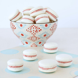 Vanilla Raspberry Macarons