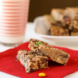 Chewy Granola Bars with M & Ms