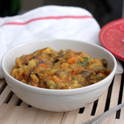 Eggplant with Dried Shrimp Curry