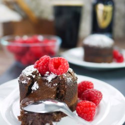 Guinness and Chocolate Lava Cake