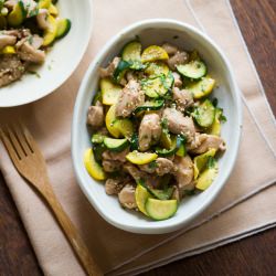 Sesame Chicken Zucchini Stir Fry