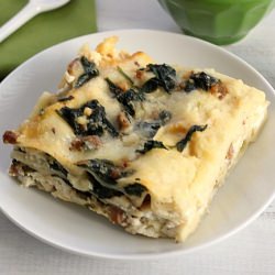 Spinach and Turkey Sausage Lasagna