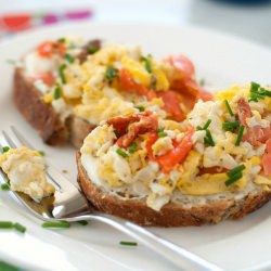 Eggs and Smoked Salmon Toast