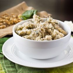 Pesto Walnut Mashed Potatoes