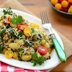 Gnocchi w/ Greens, Bacon & Corn