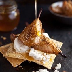 Dukkah Roasted Pears