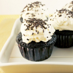 Chocolate Cupcakes Mascarpone