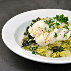 Steamed Cod & Greens w/ Gremolata