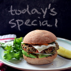 Brown Rice and Lentil Burgers