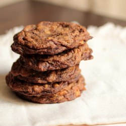 Mocha Chocolate Apricot Cookies