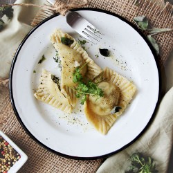 Homemade Ravioli with Nettles