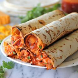 Hawaiian BBQ Chicken Taquitos