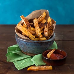 Orange Oven-Baked Rutabaga Fries