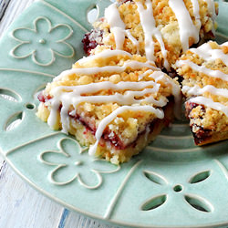 Cherry Berry Streusel Dessert Bars