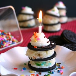 Funfetti Oreo Stacks