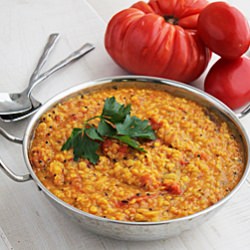 Tomato Lentil Curry (Vegan Dish)