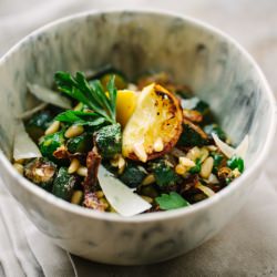 Zucchini Fritti, Lemon and Parmesan