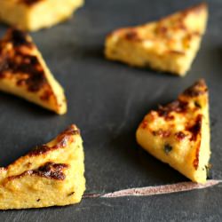 Baked Polenta Triangles