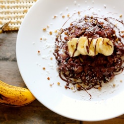 Coconut Banana Vegan Matzah Brei