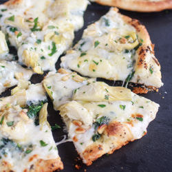 Spinach and Artichoke Pizza