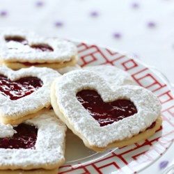 Easy Linzer Heart Cookies