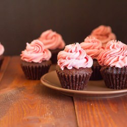 Chocoalte Raspberry Cupcakes