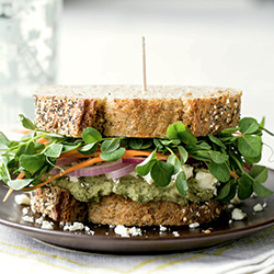 Mediterranean Veggie Sandwich