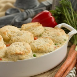 Chicken Pot Pie with Biscuits