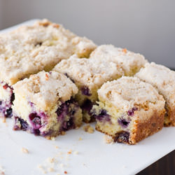Blueberry Cornmeal Butter Cake