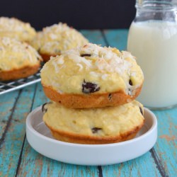 Coconut Chocolate Chunk Muffin Tops