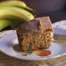 Banana Cake with Nutella Frosting