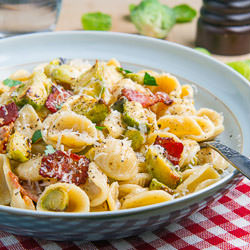 Roasted Brussels Sprout Carbonara