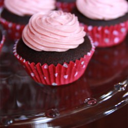Devil’s Food Raspberry Cupcakes