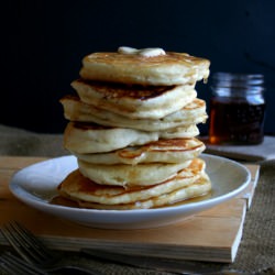 Lemon Pancakes and Lemon Syrup