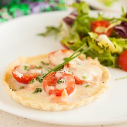 Tomato and Salmon Tarts