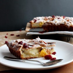 Apples, Orange and Cranberries Tart