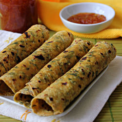 Flat Bread With Greens and Spinach
