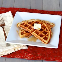 Whole Wheat Yogurt Oat Waffles