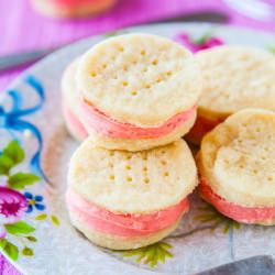 Buttery Sugar Wafer Sanwich Cookies